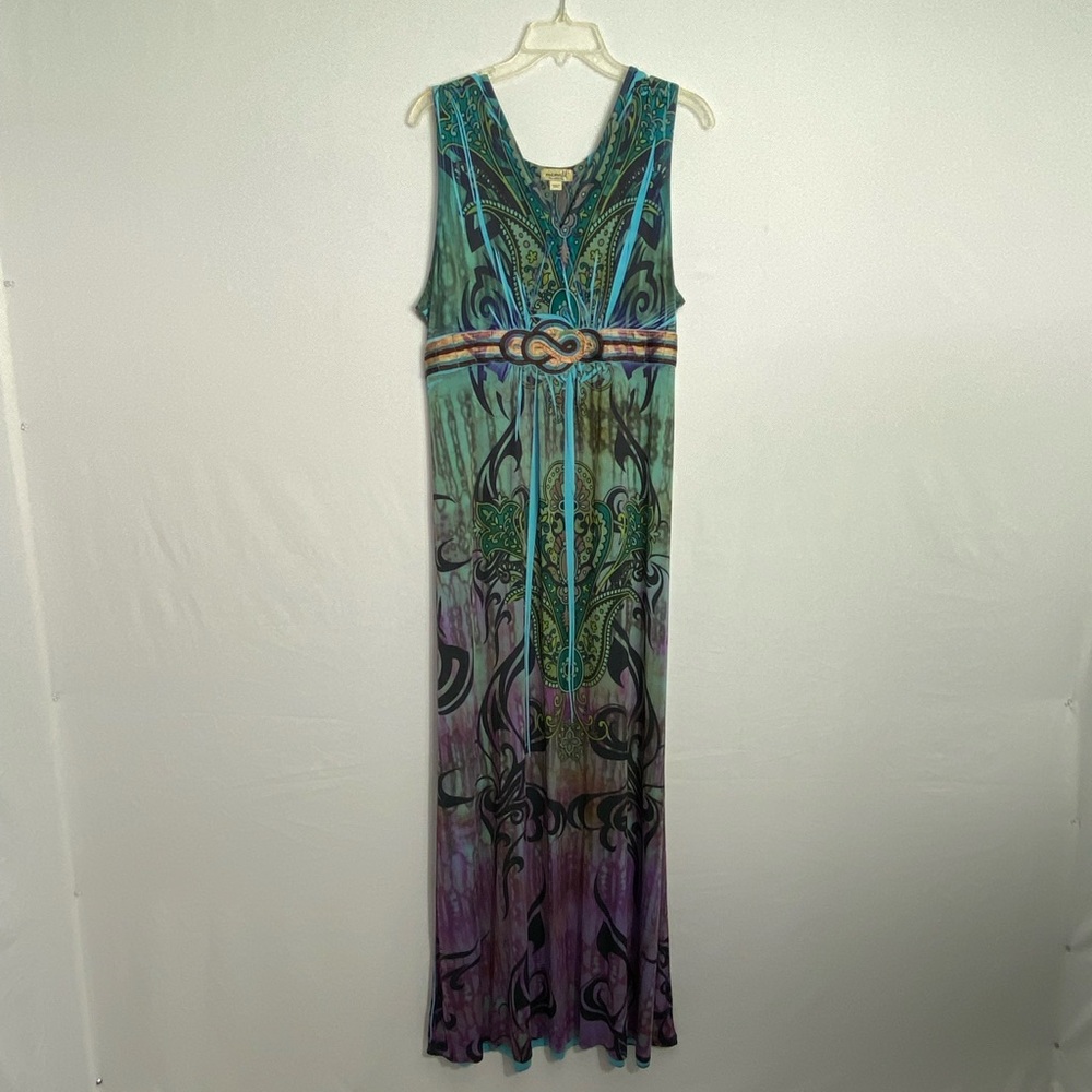 Elegant Multicolor Maxi Dress